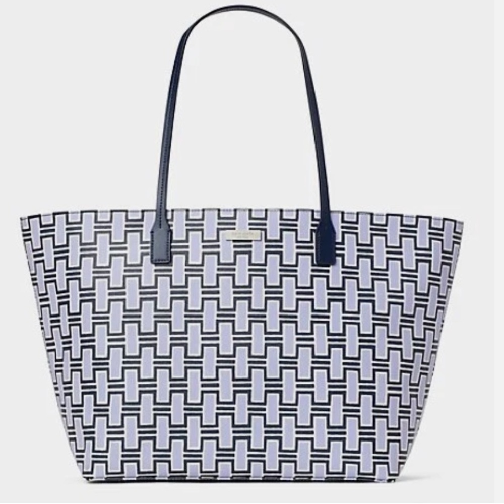 Kate Spade Shore Street Forest Geo Margaretta Zip Top Tote